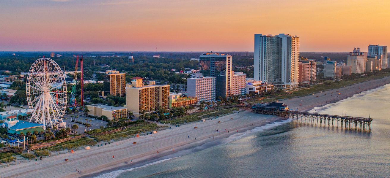 aerial view of North Myrtle Beach